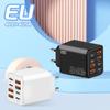 4USB+4PD 240W GaN Ladegerät Stecker EU/US/UK USB C Ladegerät für Huawei/Xiaomi/Samsung