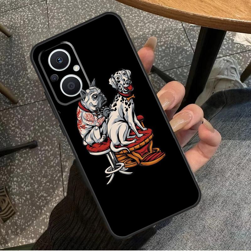 English Bulldog Pug For OPPO Reno 10 11 12 13 14 Pro 7 8 Lite 8T 11F 12F 13F 14F OPPO Find X8 X9 X5 X6 Pro Case