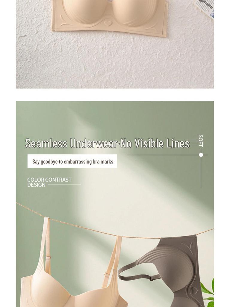 Damski Bezszwowy Oddychający Biustonosz Zapobiegający Opadaniu – Minimalizujący, Bez Unoszenia, Piękny Design Pleców