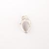 Selenite Gemstone 925 Solid Silver Jewelry Handmade White Stone Chain Pendant PP-56-38