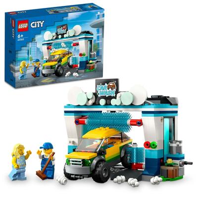 LEGO City Car Wash Machine Toy Present Birthday Block Educational Christmas Boys Girls Children 6 Years Old 7 Years Old 8 Years Old 9 Years Old City