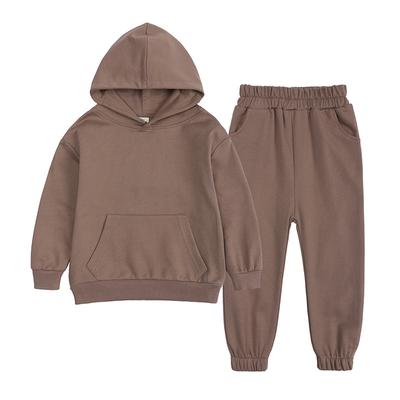 Herbst Kinder Kostüme Pullover Hoodie Jogginghose Zwei Stücke Teen Kinder Sportswear Casual Baumwolle Infant Jungen Mädchen Kleidung Set