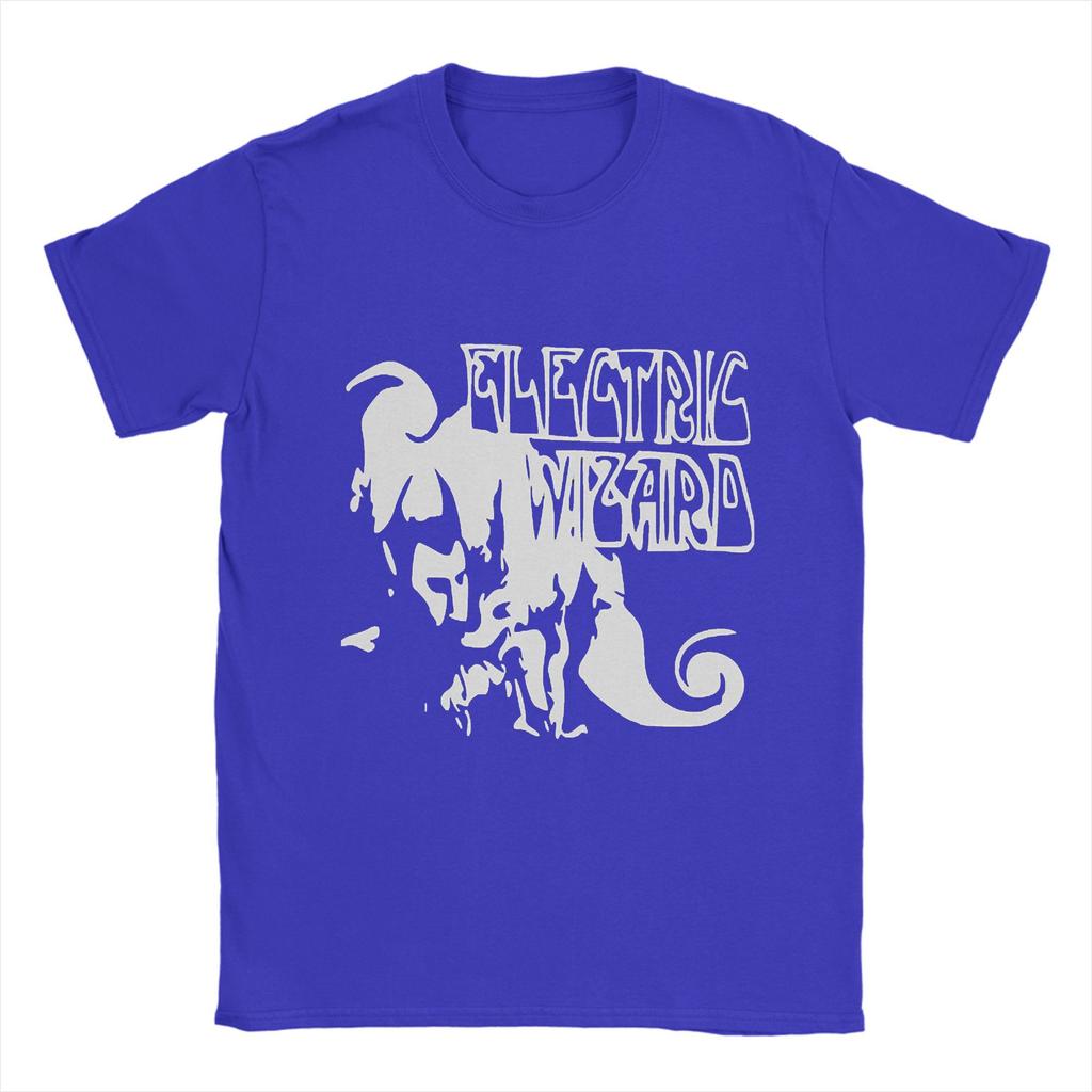 Casual T-Shirt Beach Electric Wizard Fashion T Shirts  Progressive Metal Cotton Tee Shirt Funny Design Short Sleeve Tees