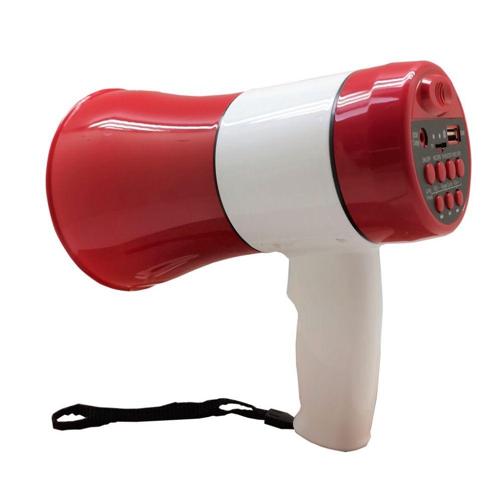 with Voice Recorder Megaphone Speaker Portable Loudhailer Microphone New Handheld Bullhorn
