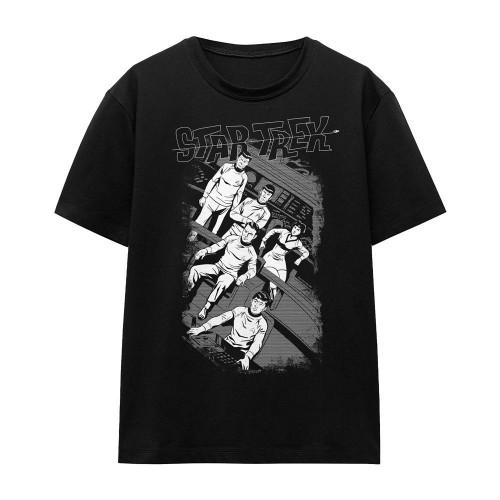 Star Trek Unisex Adult Tilted Bridge Retro T-Shirt