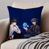 Japanese Animation TTower of Gods Cushion Cover Pillowcase Antidustmite Invisible Zipper Short Plush Sofa Cushion
