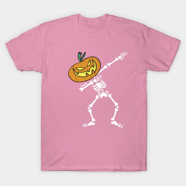 T Shirt Women Dabbing Skeleton T Shirt Halloween Kids Pumpkin He Harajuku Print Kawaii Tshirt Summer Short Sleeve Female T-Shirt Top Tee