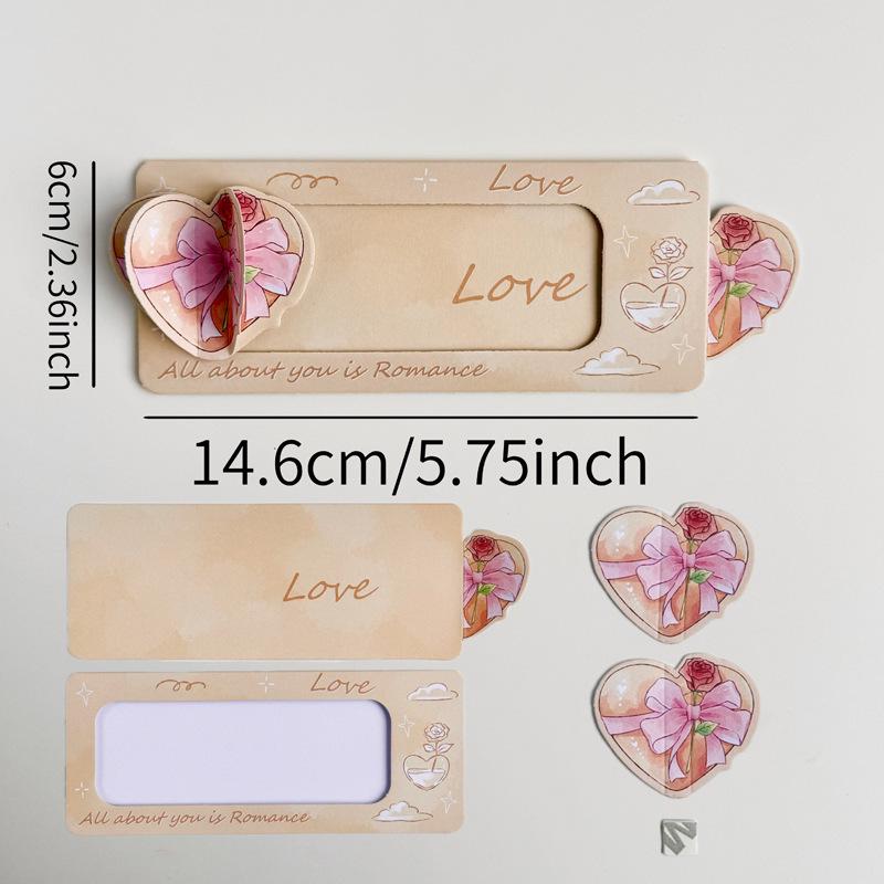 3D Heart-Shaped Pull-Out Greeting Card Kit - DIY for Qixi, Valentine s, or Birthday Surprises