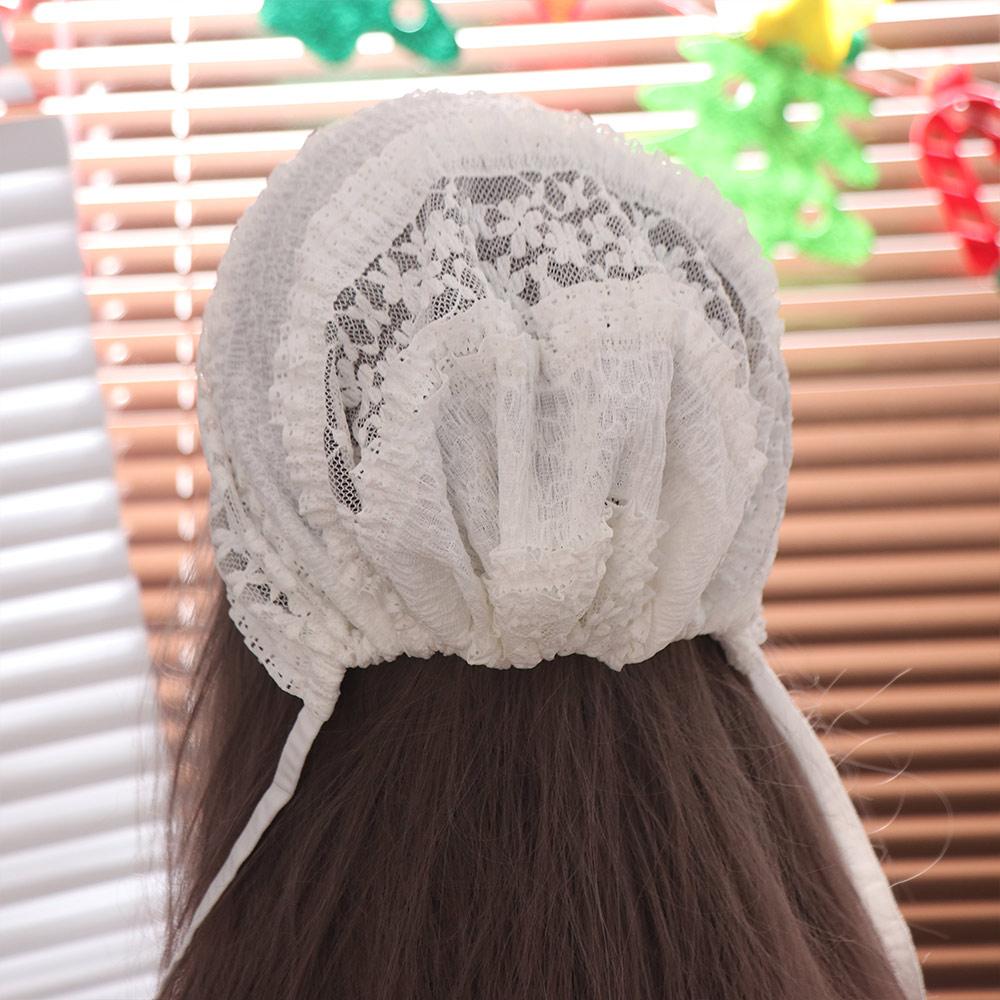 Hollow Out Embroidered Lace Hat Breathable Flower Cap Sweet Beanies Hat  Apparel Accessories