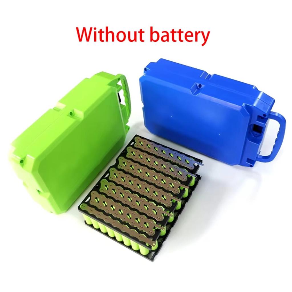 BHBL 48V 30A E-Bike Battery Case Storage Box 13S 8P 18650 Holder Strip Electric Motorcycle Protection Circuit Green