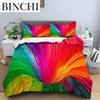 3D Duvet Cover Psychedelic Abstract Double Queen Bedding Set 23pcs Quilt Cover with Zipper King Size Polyester Comforter Cover