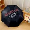 Led Zeppelin Druck 8?Rippen Automatischer Regenschirm Winddicht Leicht Faltbarer Regenschirm Für Reisen im Freien
