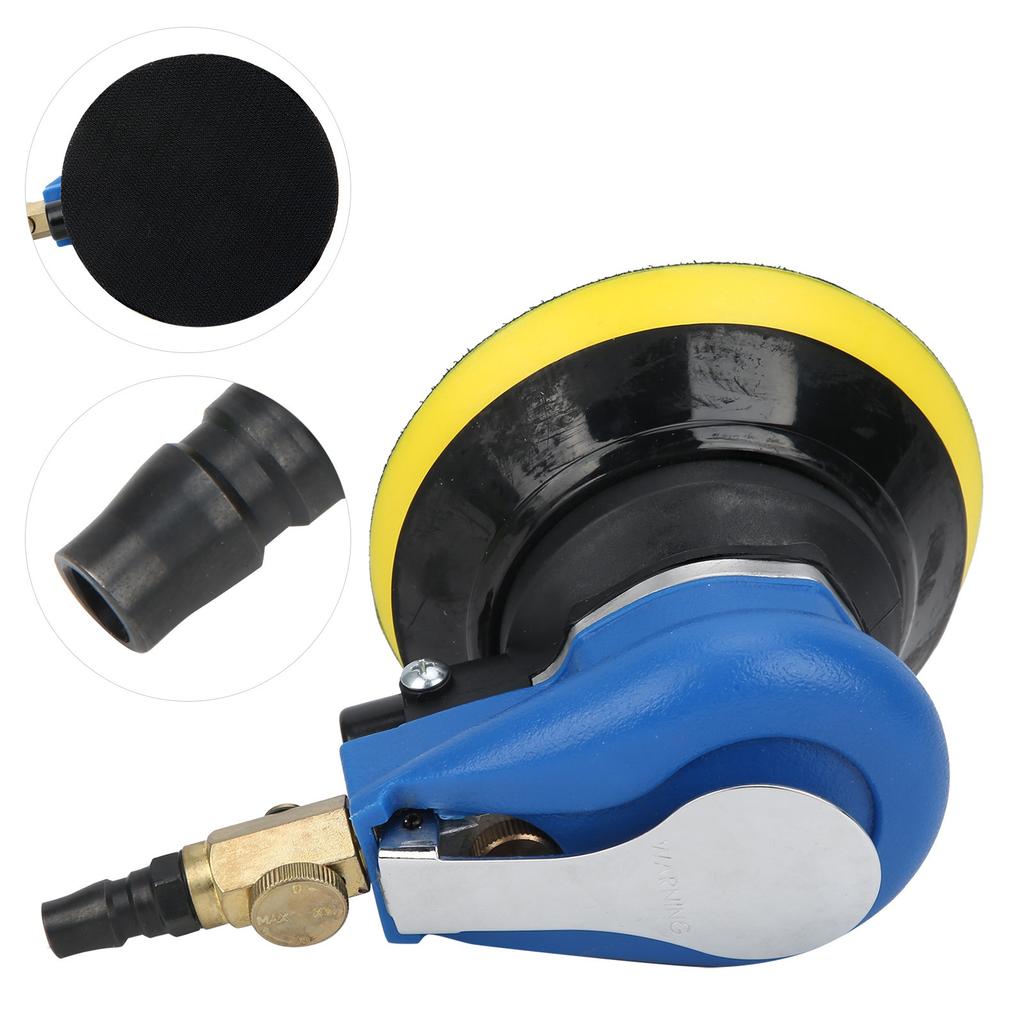 5in Pneumatic Polishing Machine with Sander Pad Air Sanding Device Ergonomic Universal
