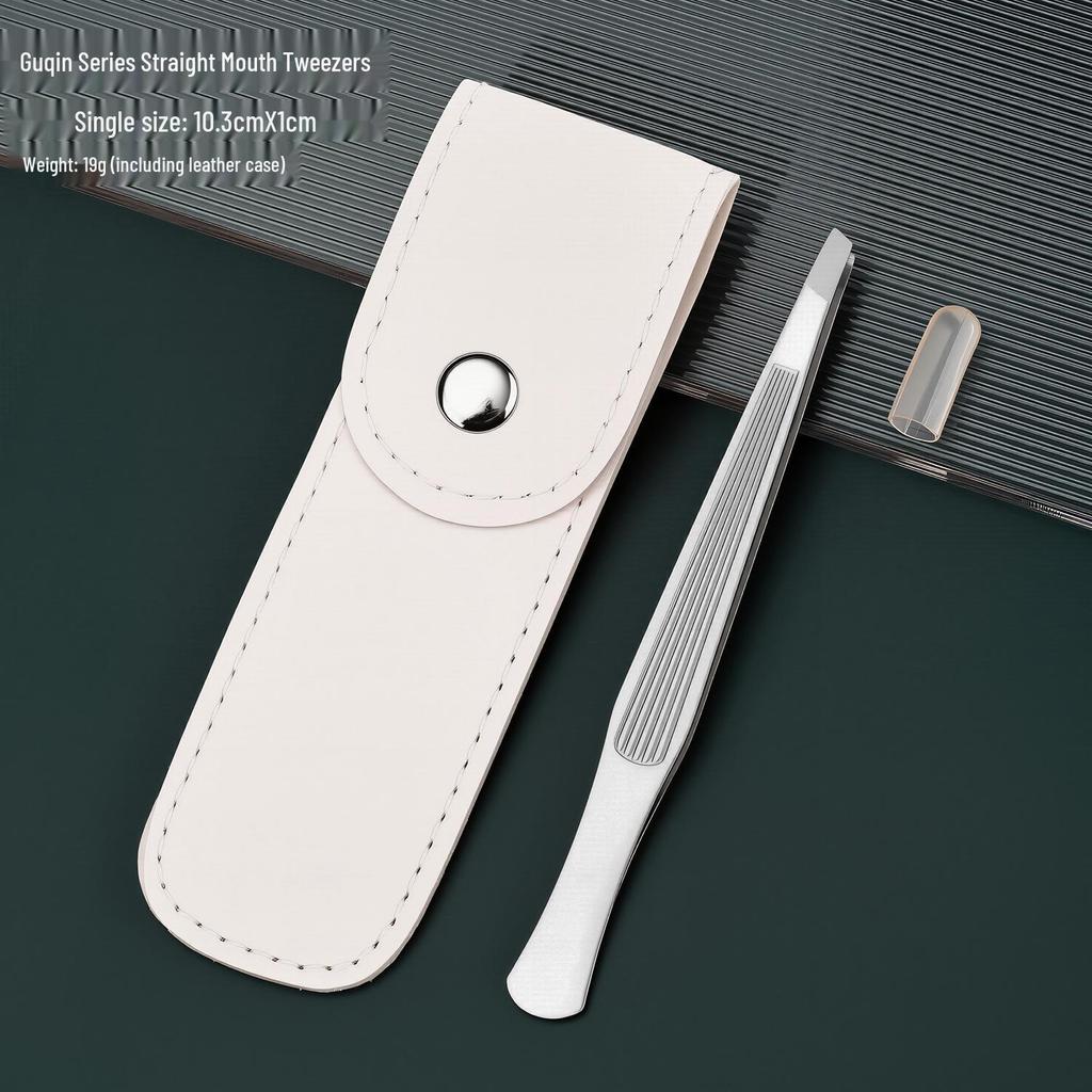 High Precision Stainless Steel Eyebrow Tweezers for Hair Removal and Beard Trimming