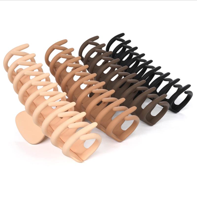 Frosted Large Acetate Hair Claw Clip - Back of Head Hair Grab Accessory