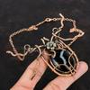 Sardonyx Necklace Copper Wire Wrapped Adjustable Chain Necklace Antique Copper Jewelry Handmade Elegant Necklace Gemstone Necklace For Gifts