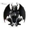 Halloween Gothic Dekoration Gargoyle Figur, Mittelalterliche Dunkle Geflügelte Statue, Harz Retro Stil Statue Dämonenhorn Ornament für Büro Bücherregal