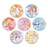 Aikatsu Series X Sanrio Characters 01 [Life-Size Illustration] Holographic Can Badge [65mm] 7-Pack Box