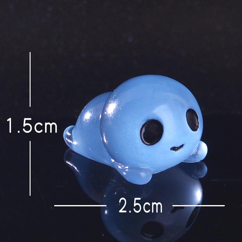 

Милые светящиеся в темноте декоративные аксессуары в виде инопланетян, мини-украшения Crouching alien