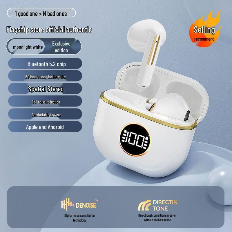 2025 Wireless Noise-Cancelling In-Ear Bluetooth Headphones for Sports, Compatible with Android, Huawei, and Apple