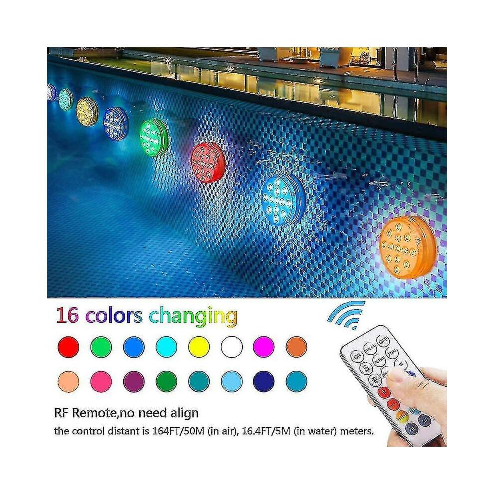 4pcs Bathtub Hot Tub Light Waterproof Swimming Pool Light