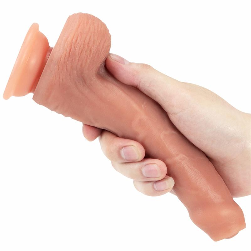 Liquid Silicone Exposed Glans Can Be Used To Push The Foreskin Head Fake Soft Penis for Fun Sex with Fake Penis Female Masturbation Device Orgasm