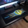 Leeds United Individuelles Großes Mauspads, Personalisierter Name Textdruck, Fußball Logo Rutschfeste Schreibtischmatte Gaming Geschenk