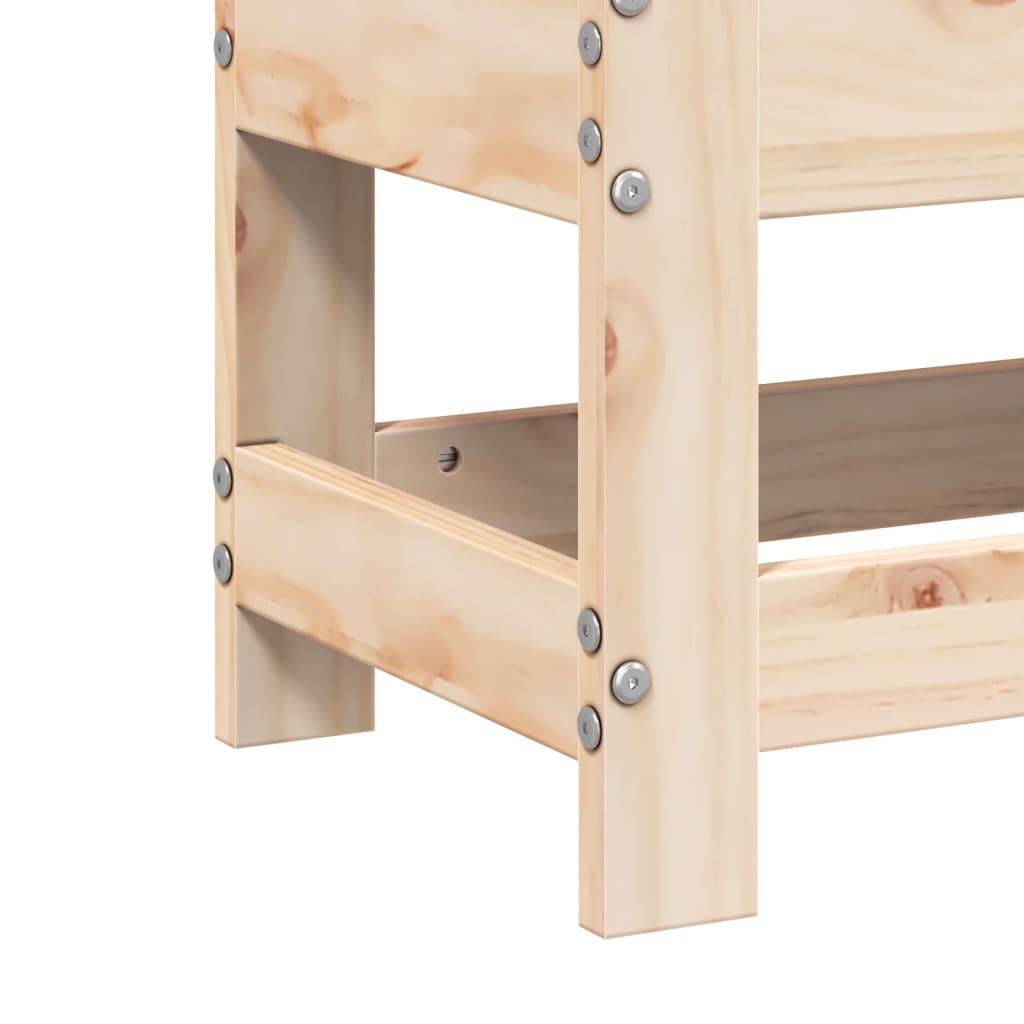 Garden Stool 62 x 30 x 32 cm Solid Pine Wood