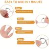12pcs A Pack of 4 Sizes Ring Adjusters Transparent Spring Rope