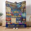 85Th Birthday Celebration Gift Blanket Ultrasoft Throw For Sofa Couch Office Bed Picnics Four Seasons Multipurpose Playful Design Unique Gift For