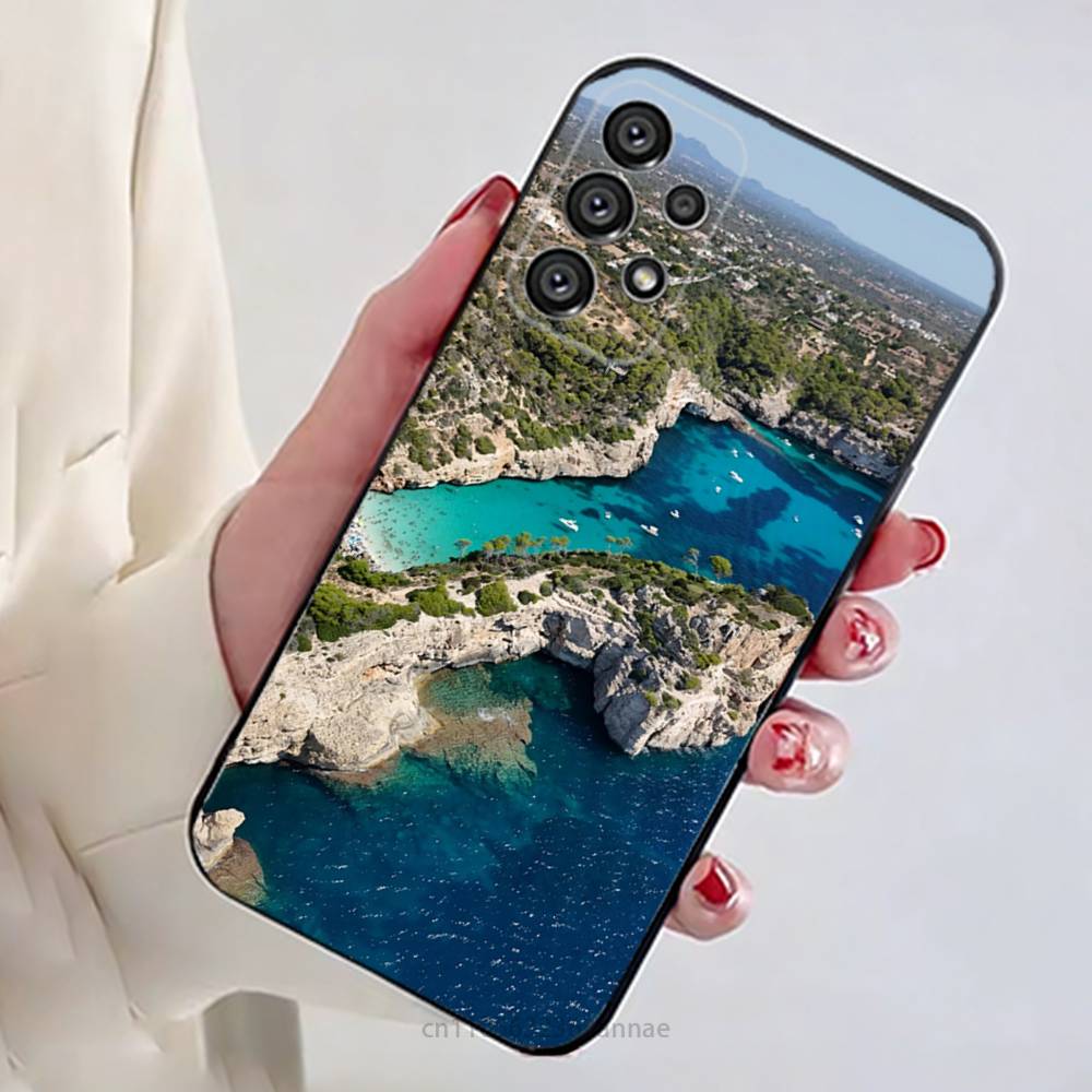 Cape Verde Phone Case For Samsung Galaxy A13,21s,22,31,32,52,53,71,80,A91 Soft Black Shell