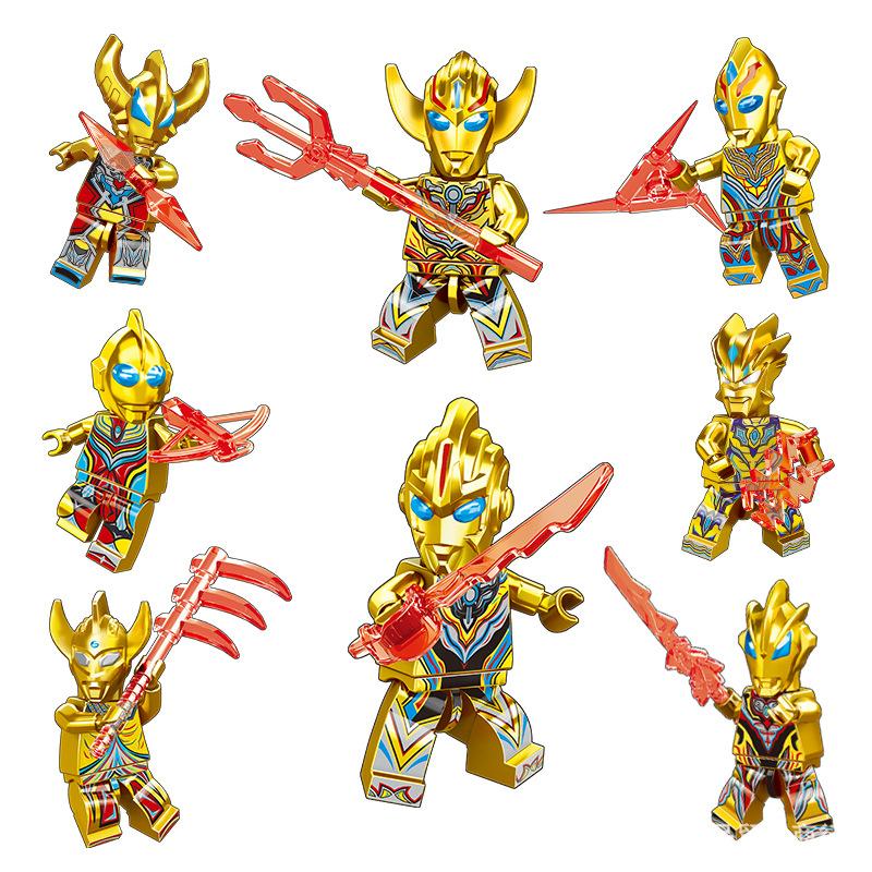Ninja Warrior Superhero Doll With Weapon Single Building Block Assembly Toy