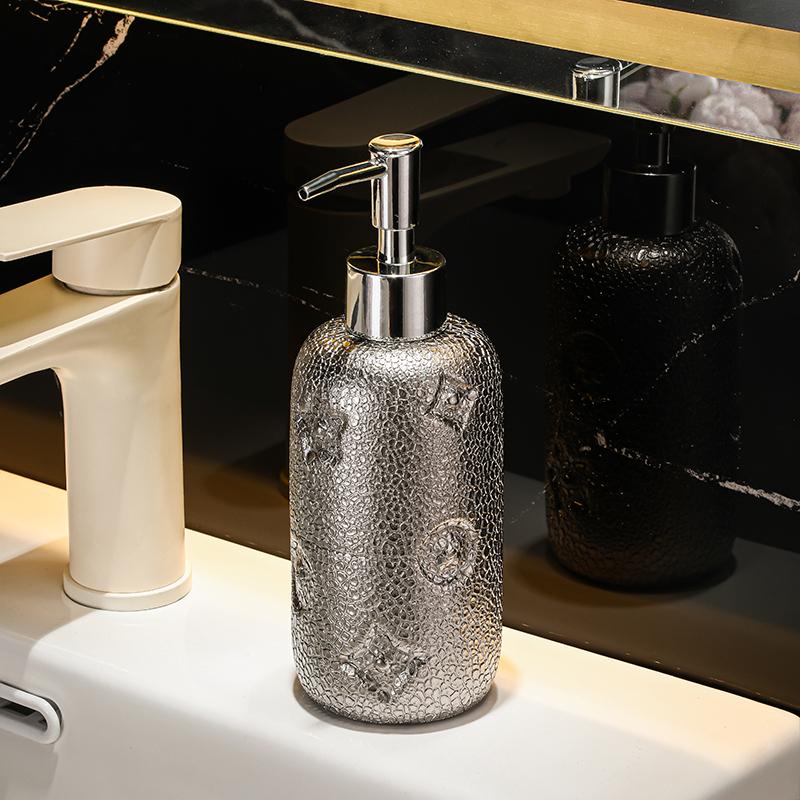 400ml luxury hand sanitizer bottle Hotel toilet shampoo shower gel lotion press bottle soap dispenser bathroom accessories