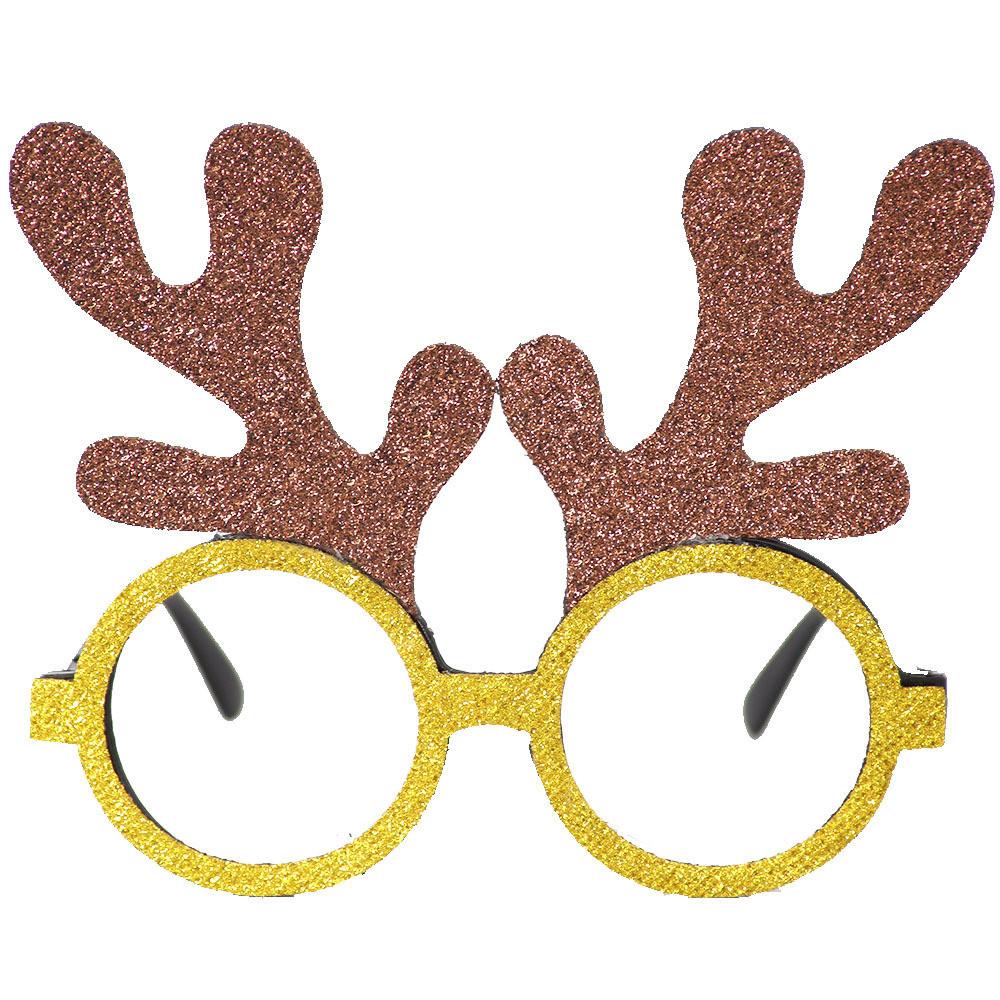Handmade Plastic Colorful Christmas Glasses Perfect For Kids Featuring Cheerful Santa And Designs Reindeer