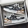 Street trend men's shoes fashion youth casual skateboard shoes platform breathable mesh fashion color matching casual sports shoes
