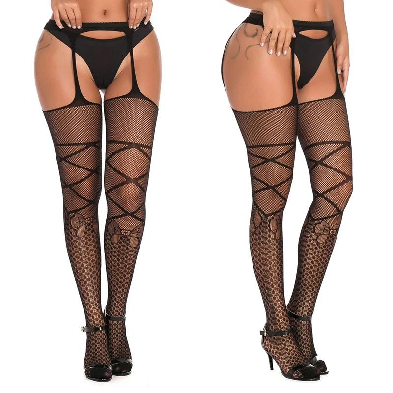 Neue sexy Dessous Strumpfhose für Frau Erotische Strümpfe Porno Spiel Netz Offener Schritt Netzstrumpfhose Unterteil Intime Waren für Sex