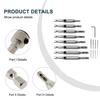 17pcs HSS Self Centering Hinge Drill Bit Set for Pilot Holes in Door Cabinet with 6mm Shank for Electric Drills