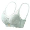 Hole Cup Lace Women's Thin No Steel Ring Adjustment Bra Cover Gathers Medium and Thick Breasts To Prevent Sagging