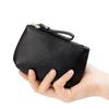 Women's Genuine Leather Coin & Key Purse - Cowhide Zipper Wallet