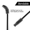 500 Pieces Disposable Mascara Wands Eyelash Brush Brow Brushes Applicators Lash Spoolies for Eye Lash Extension - Black