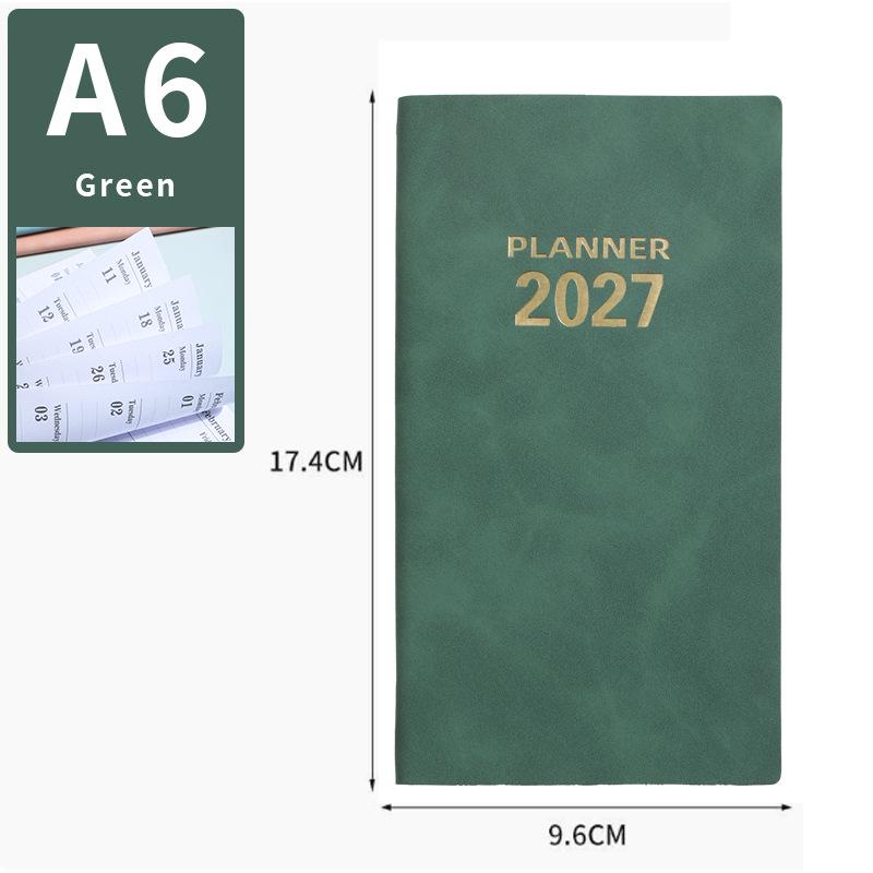 2026 English A6 Weekly Planner - Portable Pocket Diary & 365-Day Efficiency Notebook