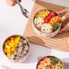 Anti-scalding Stainless Steel Children's Bowl Double Layer Rice Bowl Tableware Ramen Bowl  Soup