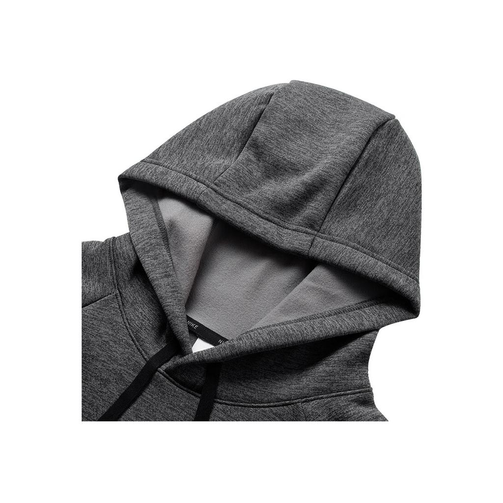 Nike Solid Logo Comfort Warm Training Hoodie With Drawstring Men Hoodie Dark-Grey DQ4835-071