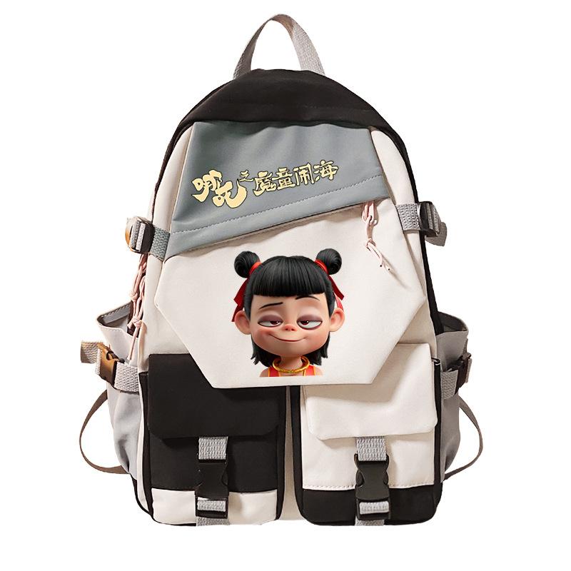 Nezha 2 Devil Child Haunting The Sea Animation Periphery Going Out Portable High-Value Large-Capacity Student Schoolbag No specifications