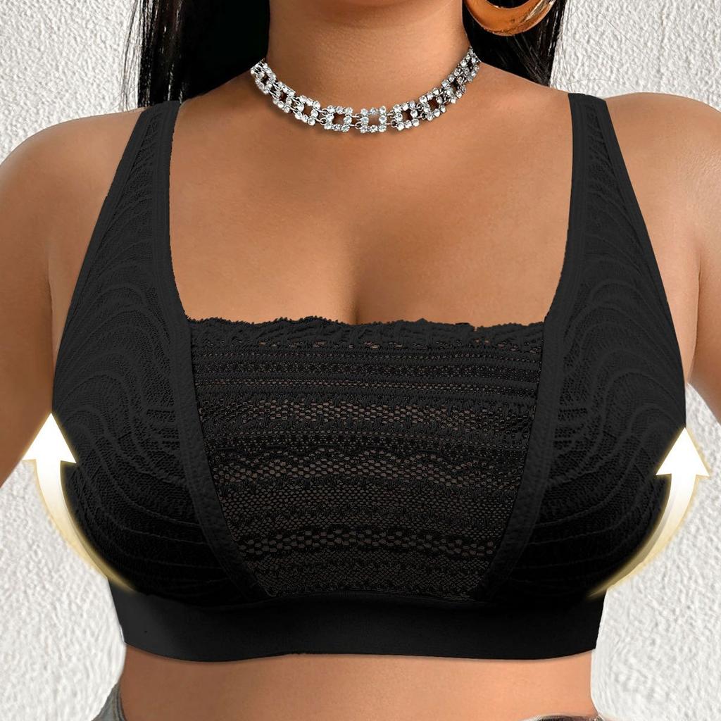 Summer Plus‑Size Wireless Bra Ultra‑Thin Breathable No‑Pad Comfortable Women Lingerie