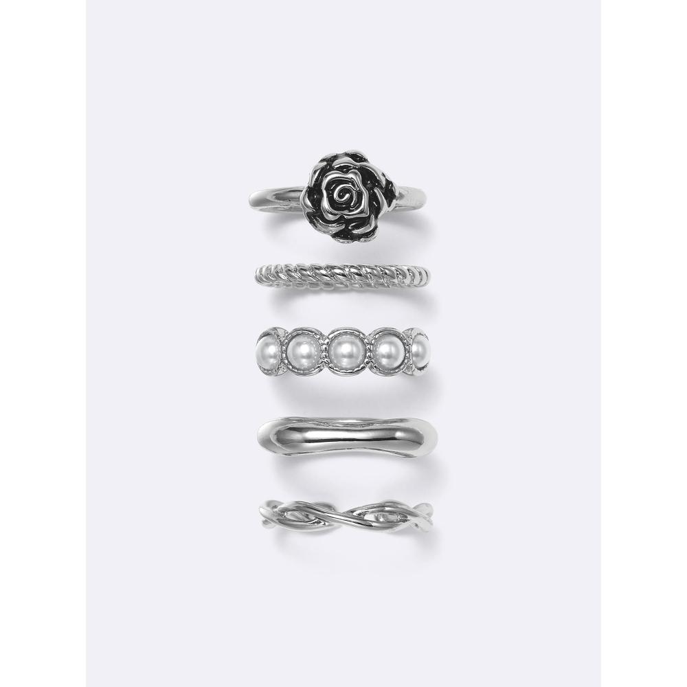 Gu By Uniqlo Rose   Metal Ring 5p