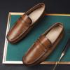 Genuine Leather Men Casual Shoes Outdoor Fashion Gentleman Luxury Mens Loafers Moccasins Breathable Slip On Shoes Leisure Walk