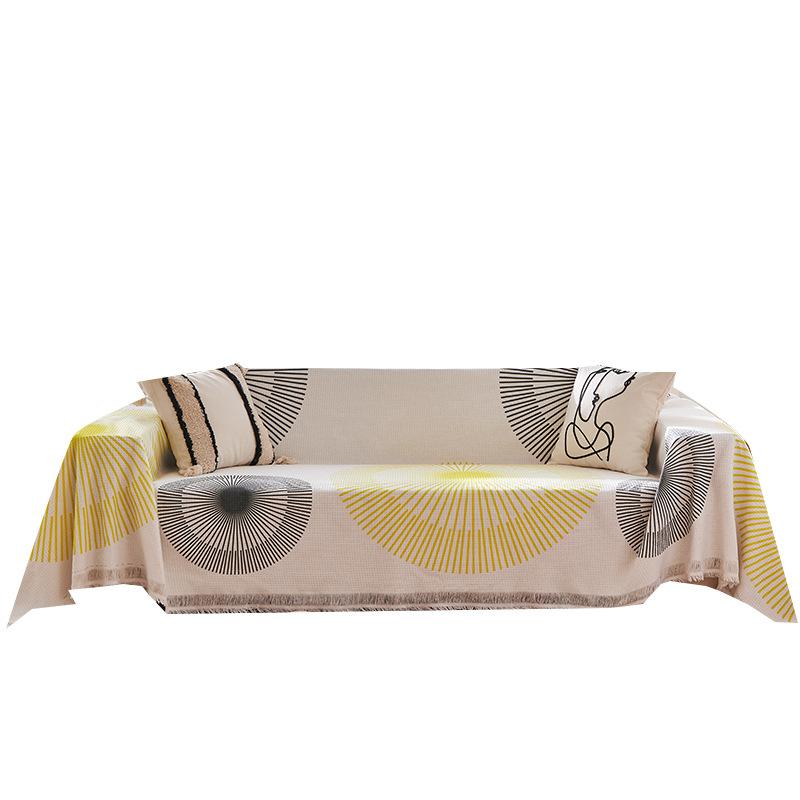 

Sofa Towel Full Cover Cloth Four Seasons Universal Non-Slip Cover Towel Sofa Cushion Non-Slip Stain-Resistant Living Room 130*180
