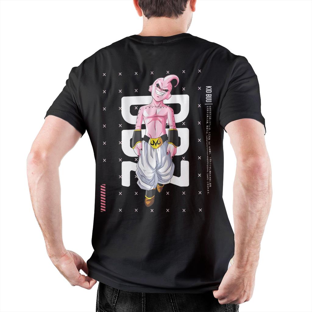 Dragon Ball Majin Buu T Shirt Men's Cotton Tops Shirts Funny Anime Round Neck Short Sleeve
