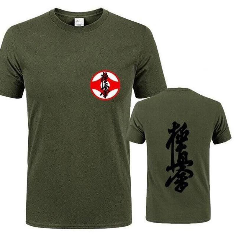 Masutatsu Oyama Karate Casual Clothes Kyokushin Karate T Shirt men Kyokushin logo Karate Kids T-Shirt Japan Kanji Symbol Apparel